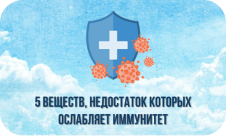 5 веществ, недостаток которых ослабляет иммунитет 5 веществ, недостаток которых ослабляет иммунитет.